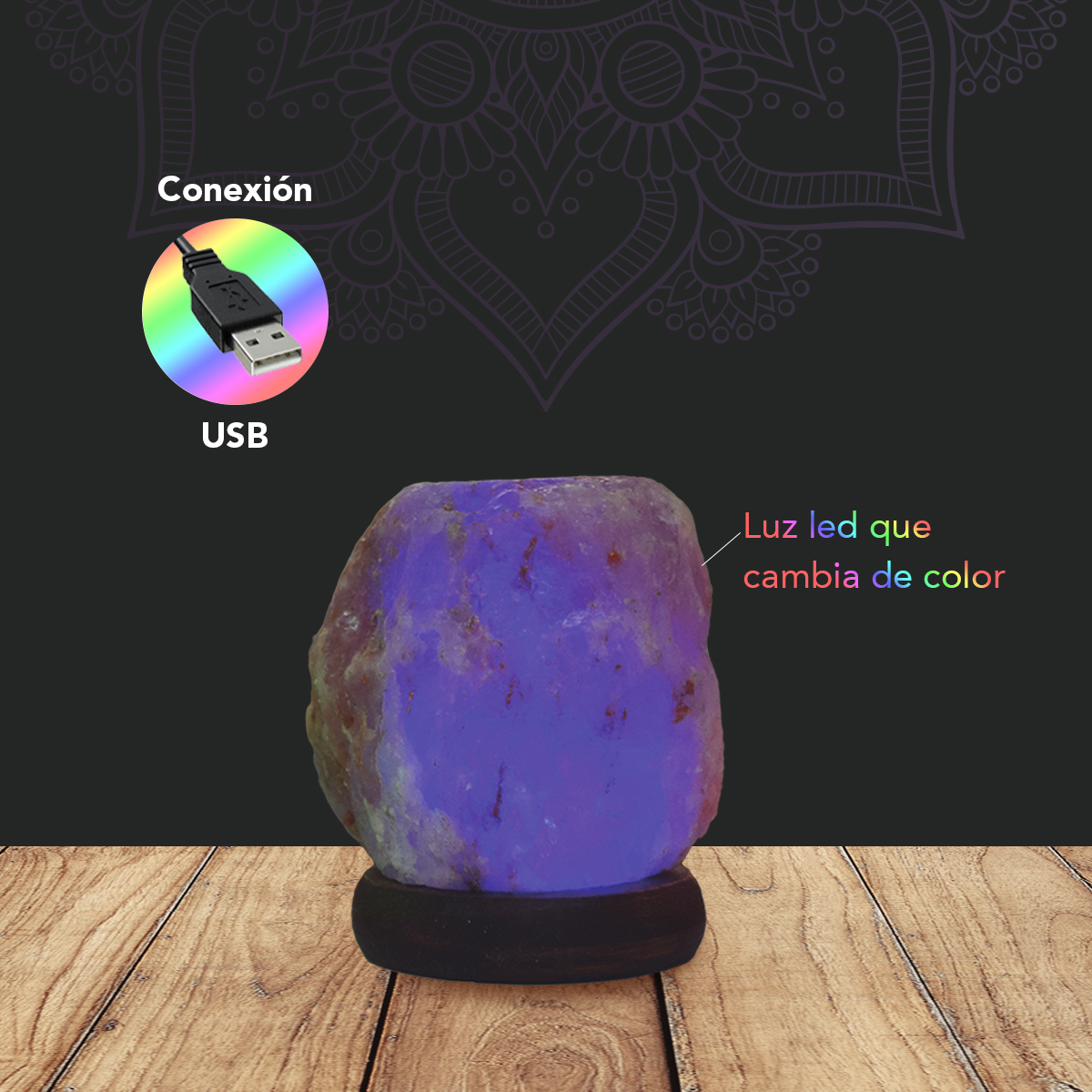 Lámparas de Sal USB