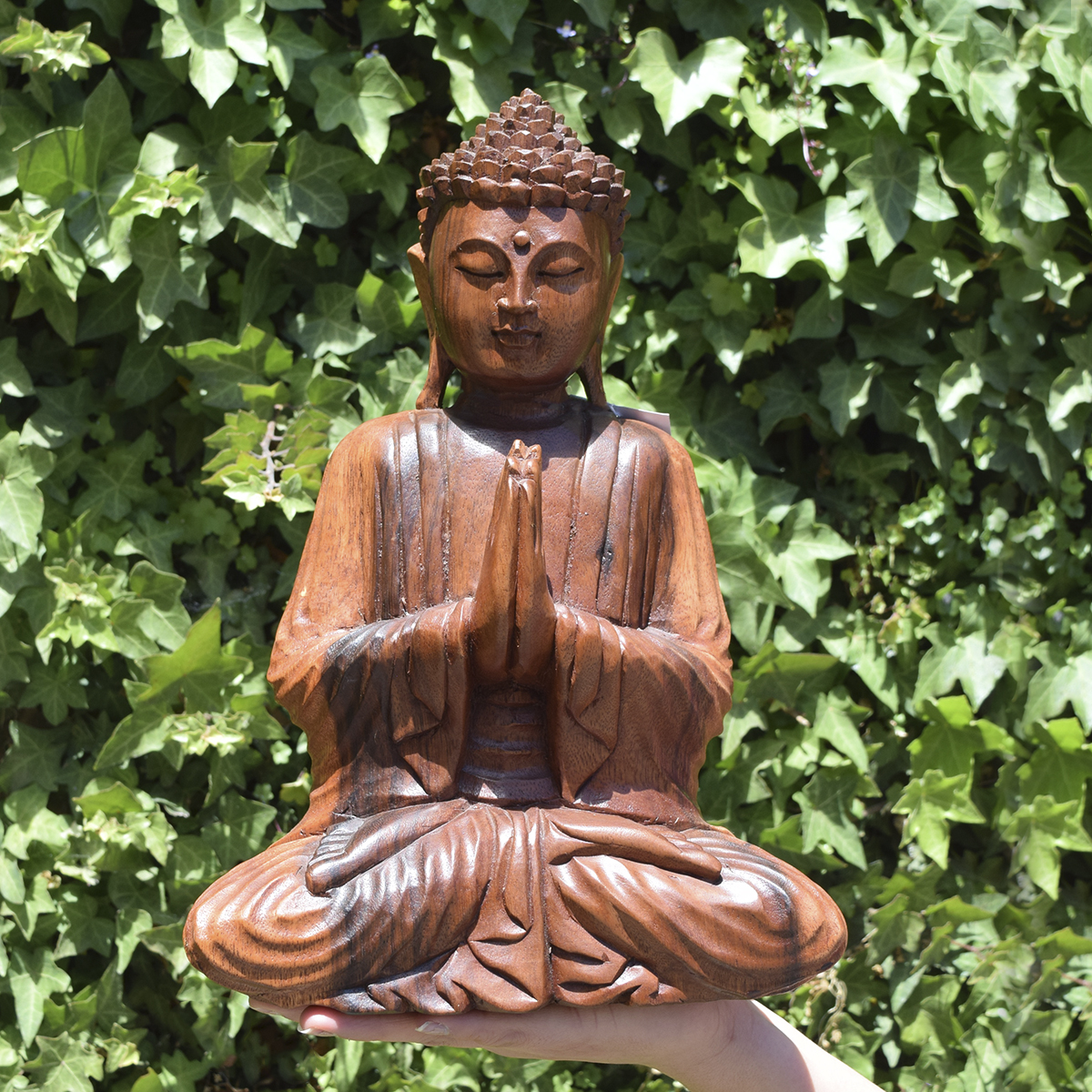 Buda tallado en madera Suar